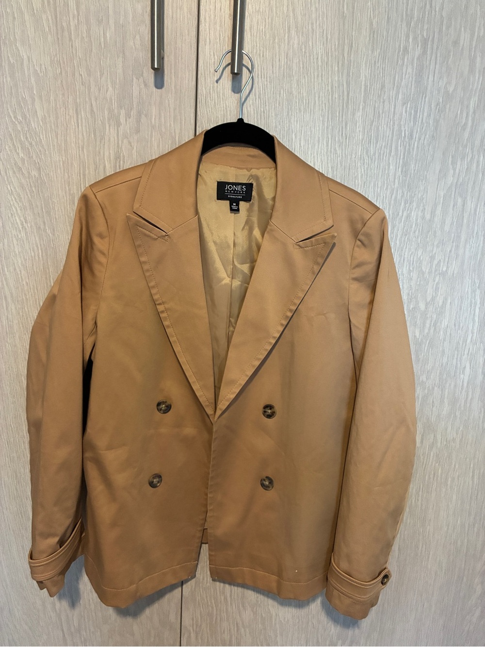 Jones New York Signature Tan Lined Jacket